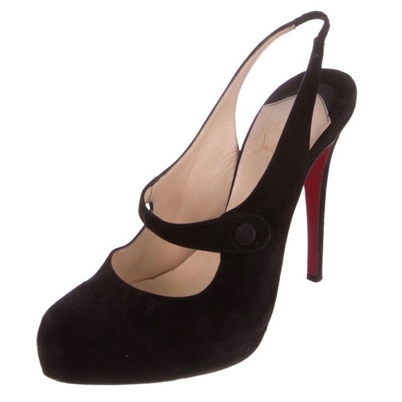 CHRISTIAN LOUBOUTIN Slingback Mary Jane Pumps CHRISTIAN LOUBOUTIN Slingback Mary Jane Pumps